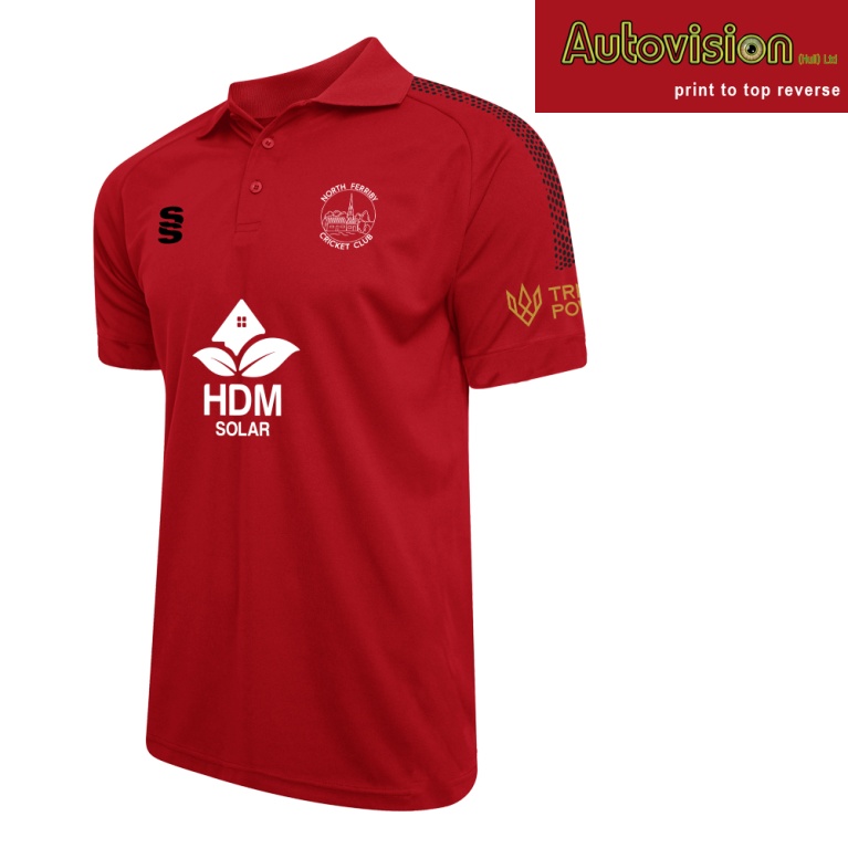 Dual Solid Colour Polo : Red