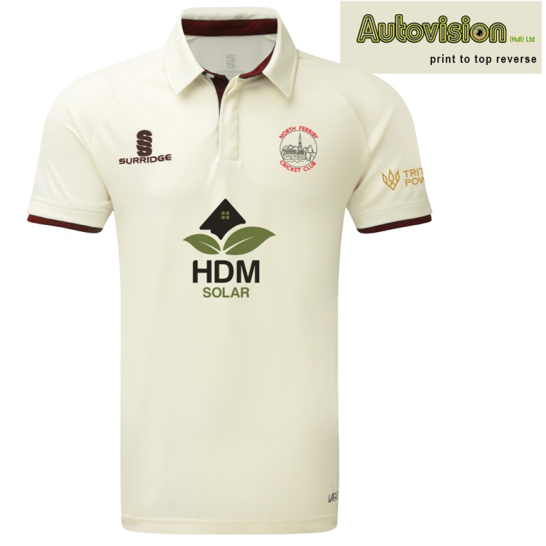 Ergo Cricket Shirt - Short Sleeve : Maroon Trim